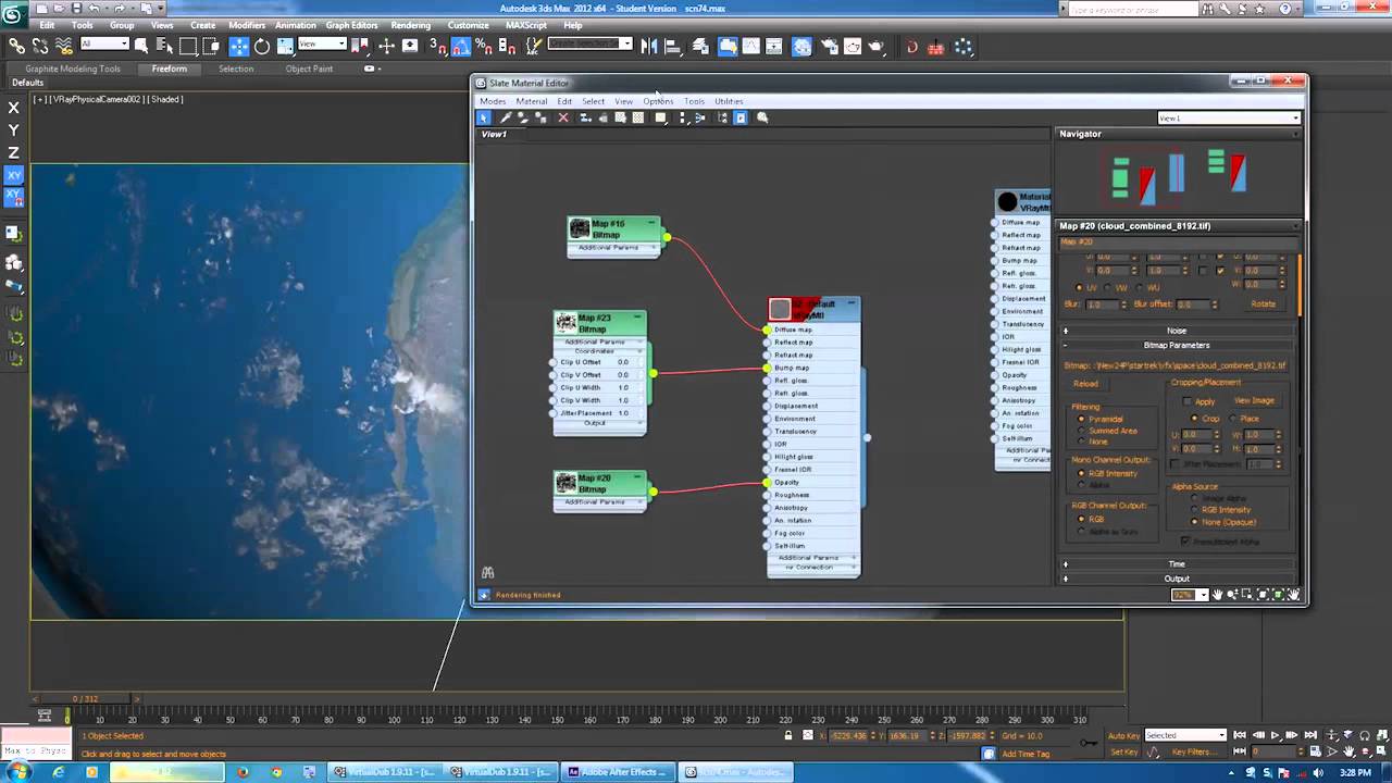 Creating A Star Trek Space Scene With 3ds Max, Vray And After Effects – Complete Visual FX Pipeline Tutorial