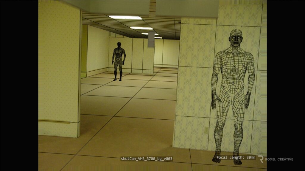 Backrooms VFX Breakdown: How Roxel Creative Built the Vertigo Room and the Found Footage Opener